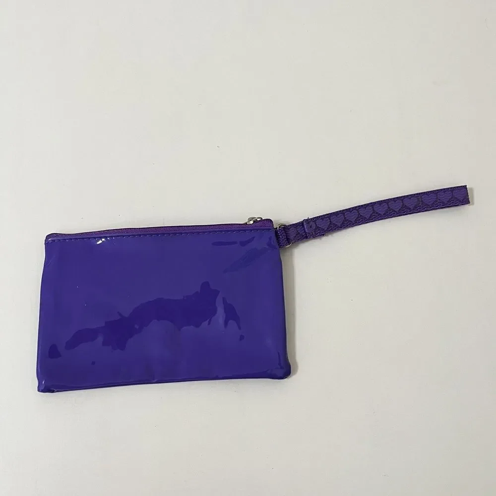VTG Care Bears Starpoint 2004 Purple Share Bear Wristlet Wallet Coin Purse Pouch